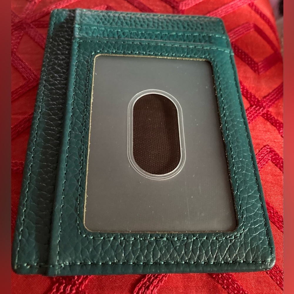 BANDI Slim Wallet, Minimalist Front Pocket RFID Blocking Wallet Aqua NWOT - Picture 7 of 8